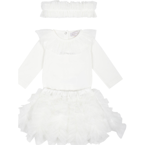 Abbigliamento Bambina Completi Monnalisa 35C505 3000 0001 Bianco