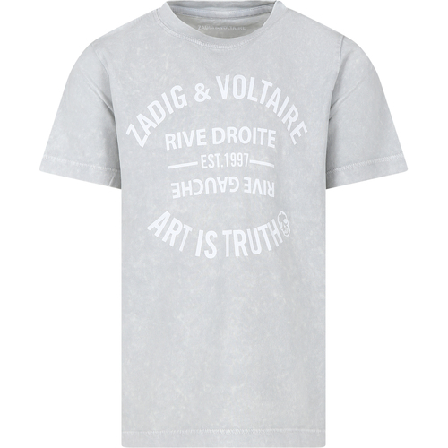 Abbigliamento Bambino T-shirt maniche corte Zadig & Voltaire X60089 002 Grigio