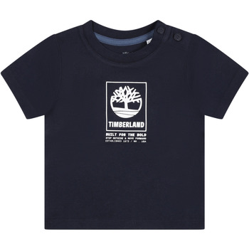 Abbigliamento Bambino T-shirt maniche corte Timberland T60100 83D Blu