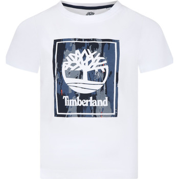 Abbigliamento Bambino T-shirt maniche corte Timberland T60085 10P Bianco