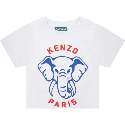Abbigliamento Bambino T-shirt maniche corte Kenzo K60170 10P Bianco