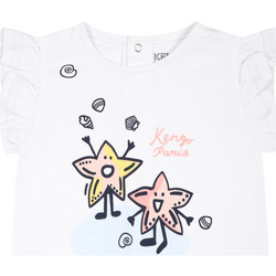 Abbigliamento Bambina Tuta jumpsuit / Salopette Kenzo K60041 10P Bianco