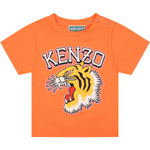 Abbigliamento Bambina T-shirt maniche corte Kenzo K60381 98F Arancio