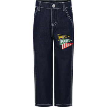 Abbigliamento Bambino Jeans Kenzo K60369 Z35 Blu