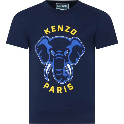 Abbigliamento Bambino T-shirt maniche corte Kenzo K60357 84A Blu