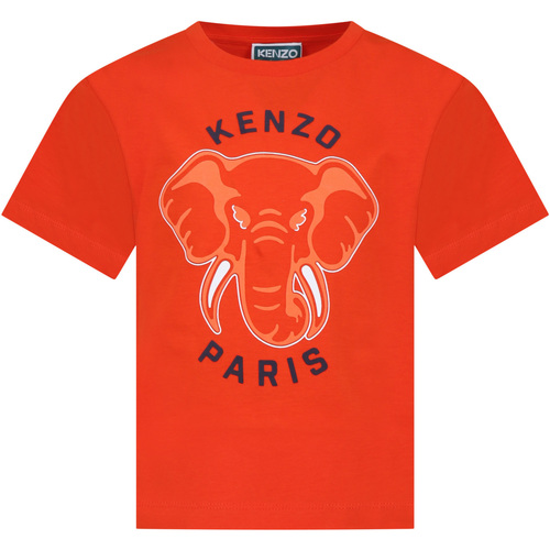 Abbigliamento Bambino T-shirt maniche corte Kenzo K60261 99A Arancio