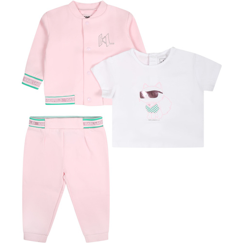 Abbigliamento Bambina Completi Karl Lagerfeld Kids Z30129 N34 Rosa