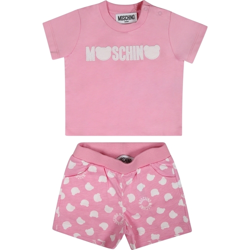 Abbigliamento Bambina Completi Moschino Kid MRG003 LAB91 83528 Rosa