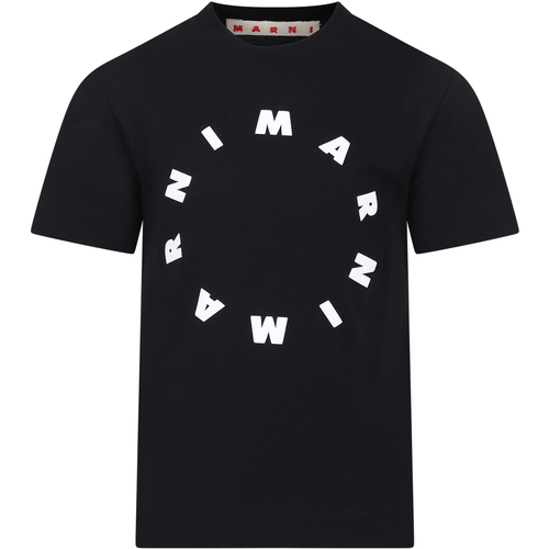 Abbigliamento Unisex bambino T-shirt maniche corte Marni M01069 M00L9 MT172U 0M900 Nero