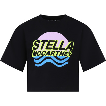 Abbigliamento Bambina T-shirt maniche corte Stella Mc Cartney TU8D71 Z0434 930 Nero