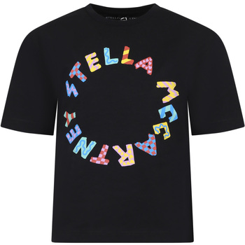 Abbigliamento Bambina T-shirt maniche corte Stella Mc Cartney TU8B51 Z0434 930 Nero