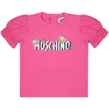 Abbigliamento Bambina T-shirt maniche corte Moschino Kid MAM031 LBA08 50879 Rosa