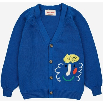 Abbigliamento Unisex bambino Gilet / Cardigan Bobo Choses 124AC138 Blu