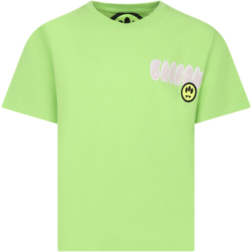 Abbigliamento Unisex bambino T-shirt maniche corte Barrow S4BKJUTH116 253 Verde