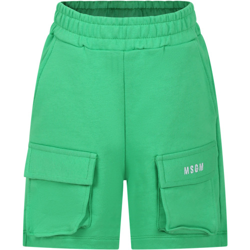 Abbigliamento Bambino Shorts / Bermuda Msgm Kids S4MSJUBE002 080 Verde