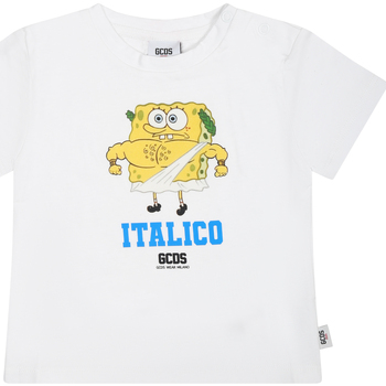 Abbigliamento Bambino T-shirt maniche corte Gcds GRM002 LAA29 10101 Bianco
