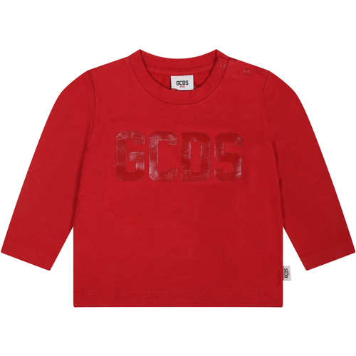 Abbigliamento Bambino T-shirts a maniche lunghe Gcds GQO002 LAA01 50975 Rosso