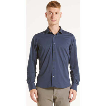 Abbigliamento Uomo Camicie maniche lunghe Rrd - Roberto Ricci Designs camicia in tessuto tecnico blu Blu
