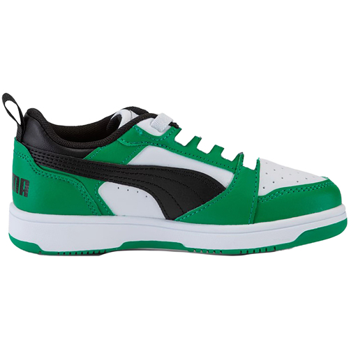 Scarpe Bambino Sneakers Puma SCARPA REBOUND V6 LOW BAMBINO Verde