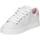 Scarpe Donna Sneakers Panchic P01W013 Lace-up shoe leather white powder pink Bianco