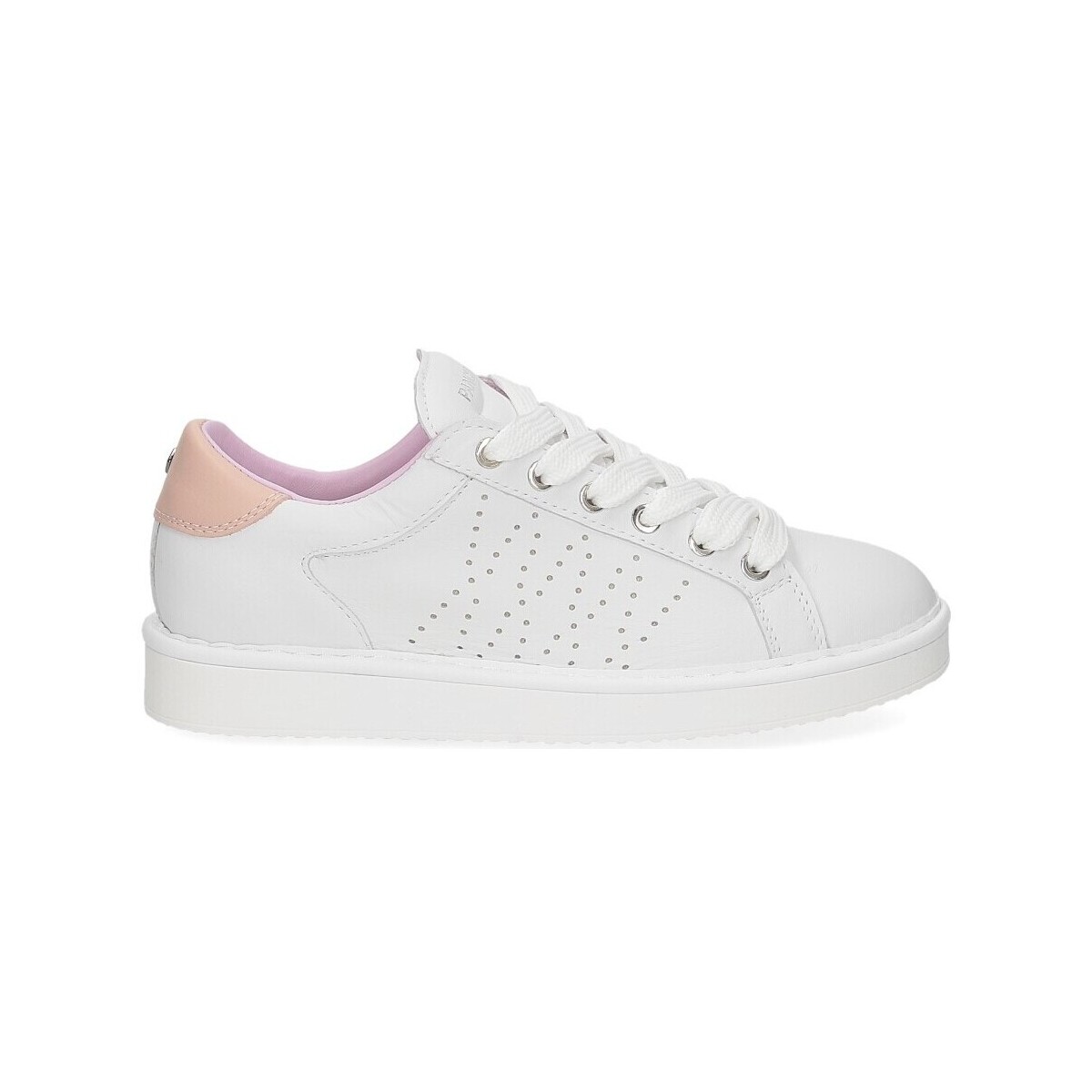 Scarpe Donna Sneakers Panchic P01W013 Lace-up shoe leather white powder pink Bianco