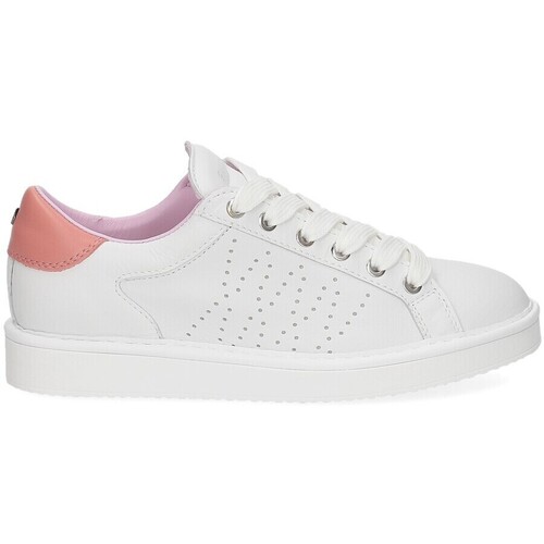 Scarpe Donna Sneakers Panchic P01W013 Lace-up shoe leather white coral Bianco
