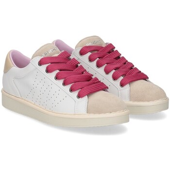 Panchic P01W013 Lace-up shoe leather suede white fog fucsia Bianco