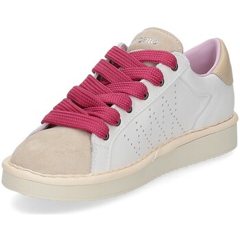 Panchic P01W013 Lace-up shoe leather suede white fog fucsia Bianco