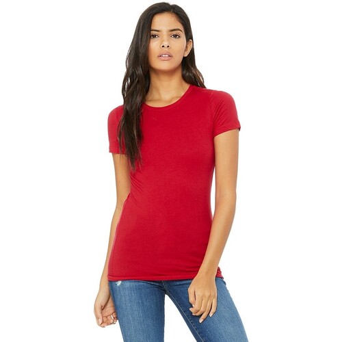 Abbigliamento Donna T-shirts a maniche lunghe Bella + Canvas The Favourite Rosso