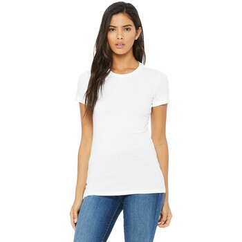 Abbigliamento Donna T-shirts a maniche lunghe Bella + Canvas The Favourite Bianco