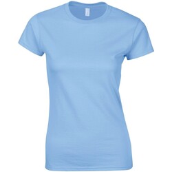 Abbigliamento Donna T-shirts a maniche lunghe Gildan Softstyle Blu