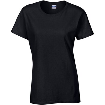 Abbigliamento Donna T-shirts a maniche lunghe Gildan Heavy Cotton Nero