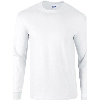 Abbigliamento Uomo T-shirts a maniche lunghe Gildan Ultra Bianco