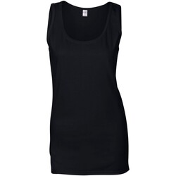 Abbigliamento Donna Top / T-shirt senza maniche Gildan Softstyle Nero