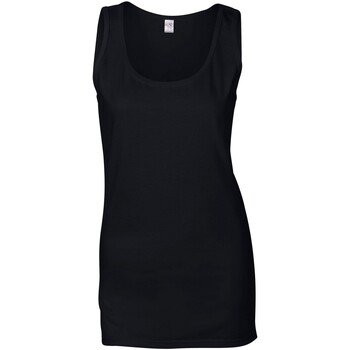 Abbigliamento Donna Top / T-shirt senza maniche Gildan Softstyle Nero