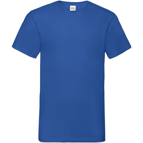 Abbigliamento Uomo T-shirts a maniche lunghe Fruit Of The Loom Valueweight Blu