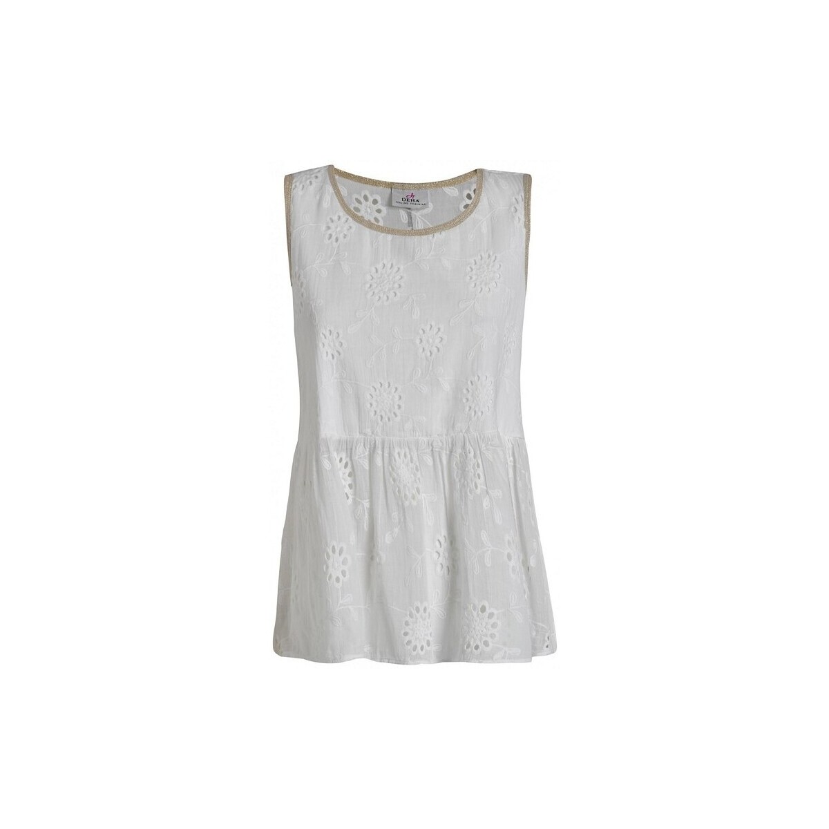 Abbigliamento Donna Top / T-shirt senza maniche Deha D23100 Bianco