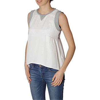 Abbigliamento Donna Top / T-shirt senza maniche Deha D53460 Bianco