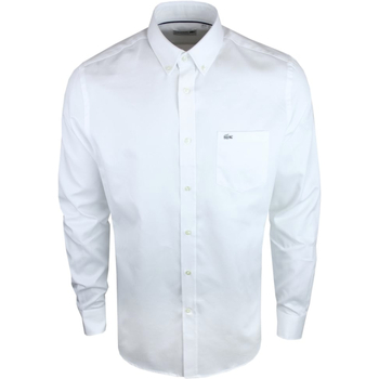Abbigliamento Uomo Camicie maniche lunghe Lacoste CH9081 Bianco