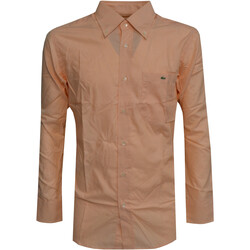 Abbigliamento Uomo Camicie maniche lunghe Lacoste CH2184 Arancio
