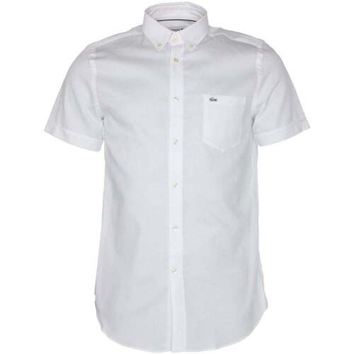 Abbigliamento Uomo Camicie maniche corte Lacoste CH0221 Bianco