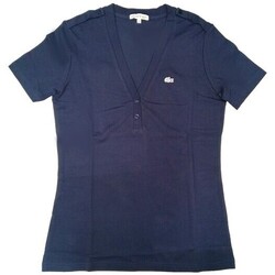 Abbigliamento Donna Top / T-shirt senza maniche Lacoste TF0570 Blu