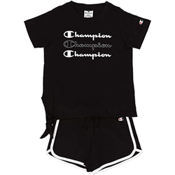 Abbigliamento Bambina Tuta Champion 403821 Nero