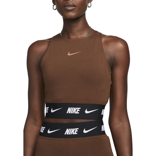 Abbigliamento Donna Top / Blusa Nike DQ9315 Marrone