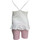 Abbigliamento Bambina Tuta Converse 3CC683 Bianco