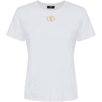 Abbigliamento Donna T-shirt & Polo Elisabetta Franchi T-Shirt e Polo Donna  MA52N41E2 270 Bianco Bianco