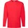 Abbigliamento T-shirts a maniche lunghe Fruit Of The Loom Valueweight Rosso