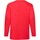 Abbigliamento T-shirts a maniche lunghe Fruit Of The Loom Valueweight Rosso