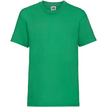 Abbigliamento Unisex bambino T-shirt maniche corte Fruit Of The Loom Value Verde
