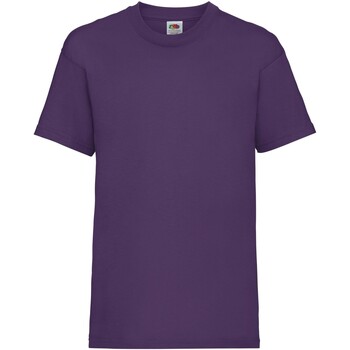 Abbigliamento Unisex bambino T-shirt maniche corte Fruit Of The Loom Value Viola